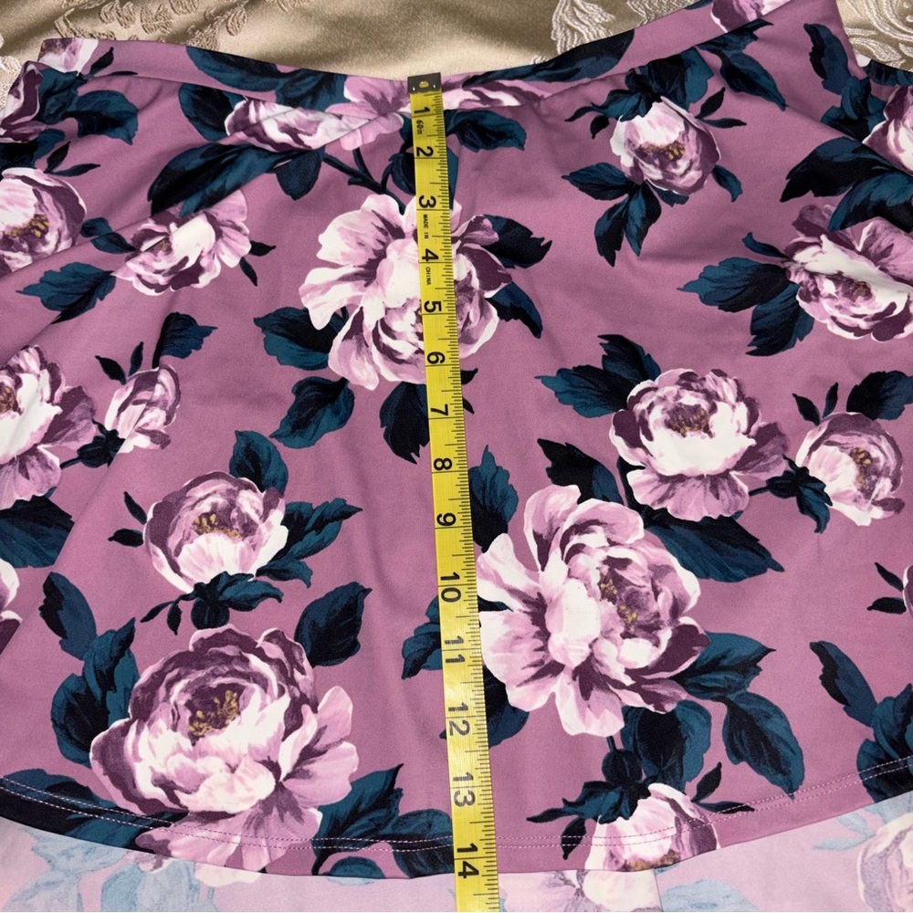 Torrid Floral Print Swim Skirt with Elastic Waistband - Torrid Size 1 (1X) - Picture 5 of 8